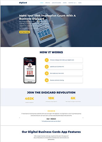 Digicard - Website Design | Tulumi Digital Marketing