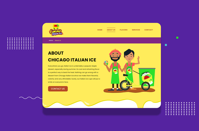 Chicago Italian Ice - Client Slide | Tulumi Digital Marketing