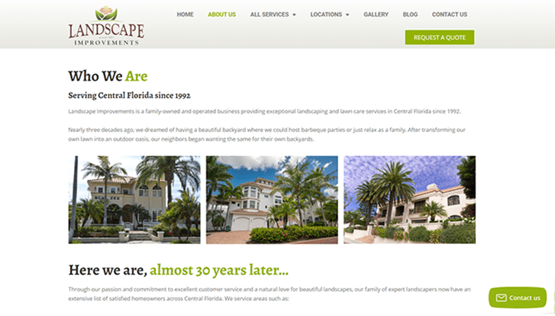 Landscape Improvements| Tulumi Digital Marketing
