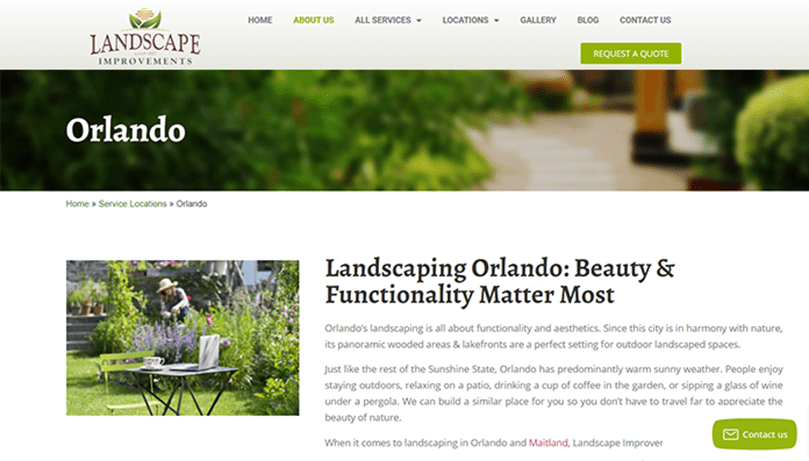 Landscape Improvements| Tulumi Digital Marketing