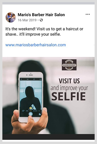 Marios Barber Hair Salon - Social Media Marketing | Digital Marketing